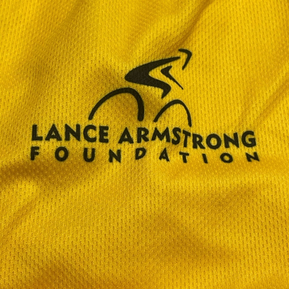 Nike Black and Yellow Cycling Jersey. Race Raglan. Womens M. “Live Strong”. Bike - Picture 6 of 12